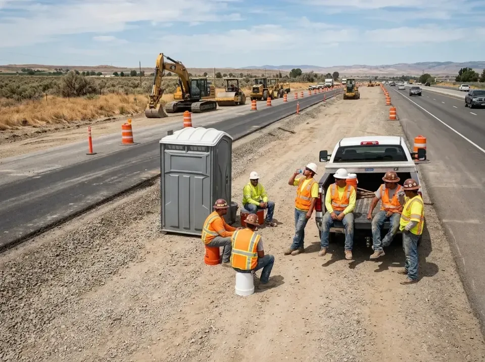 highway-road-construction-crew-007 — frequently asked questions, Porta Potty and Restroom Rentals in Stanley, WI